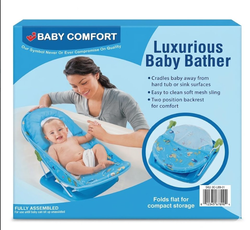 Comfort Baby Bather for Newborns - Adjustable & Portable