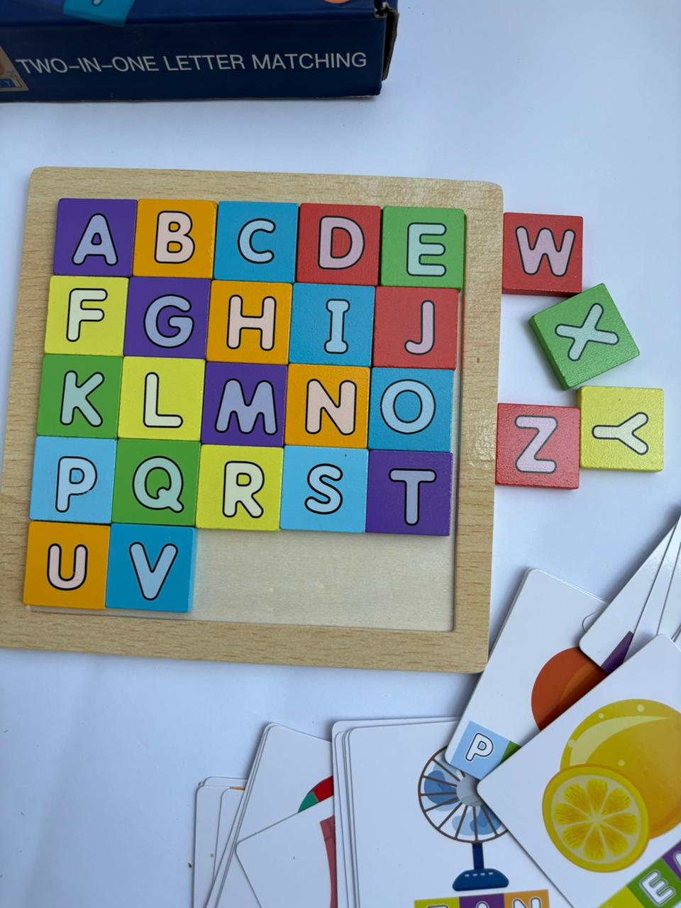 2-in-1 Wooden Letter Matching Puzzle
