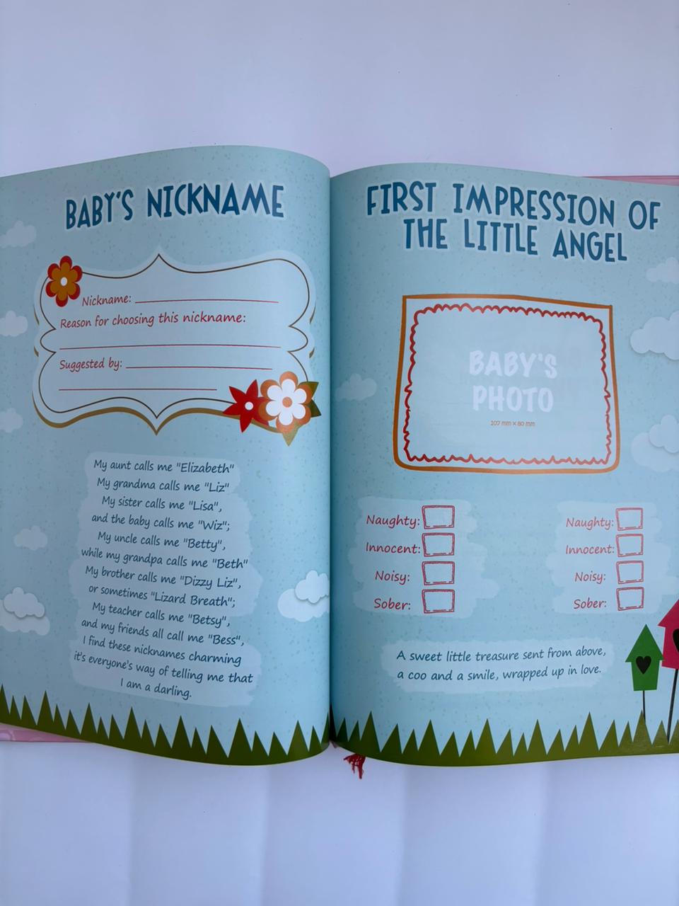 Baby Memory Book & Keepsake Journal
