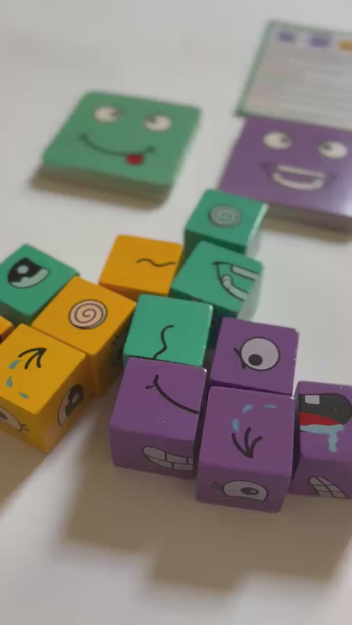 Expression Puzzle Building Blocks - Game with Bell