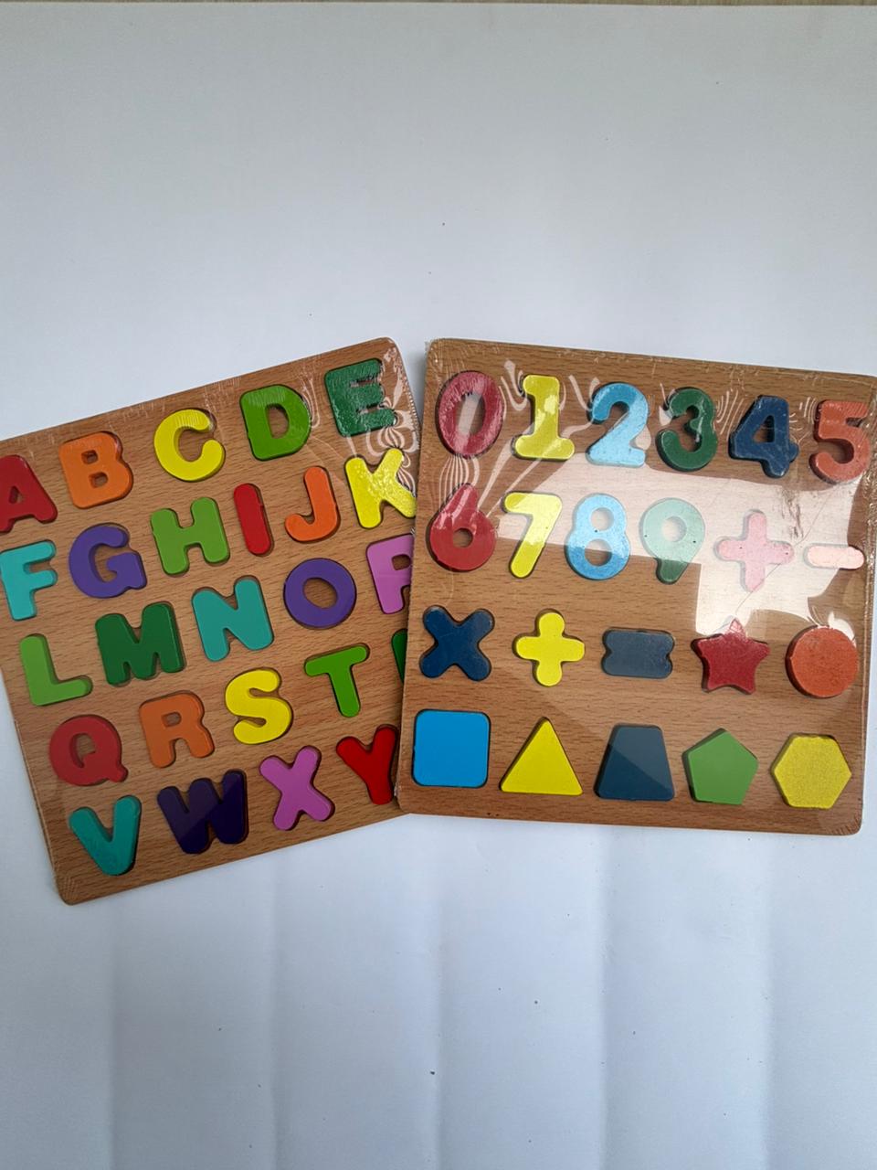 Preschool Prep Wooden Slate Puzzle Bundle