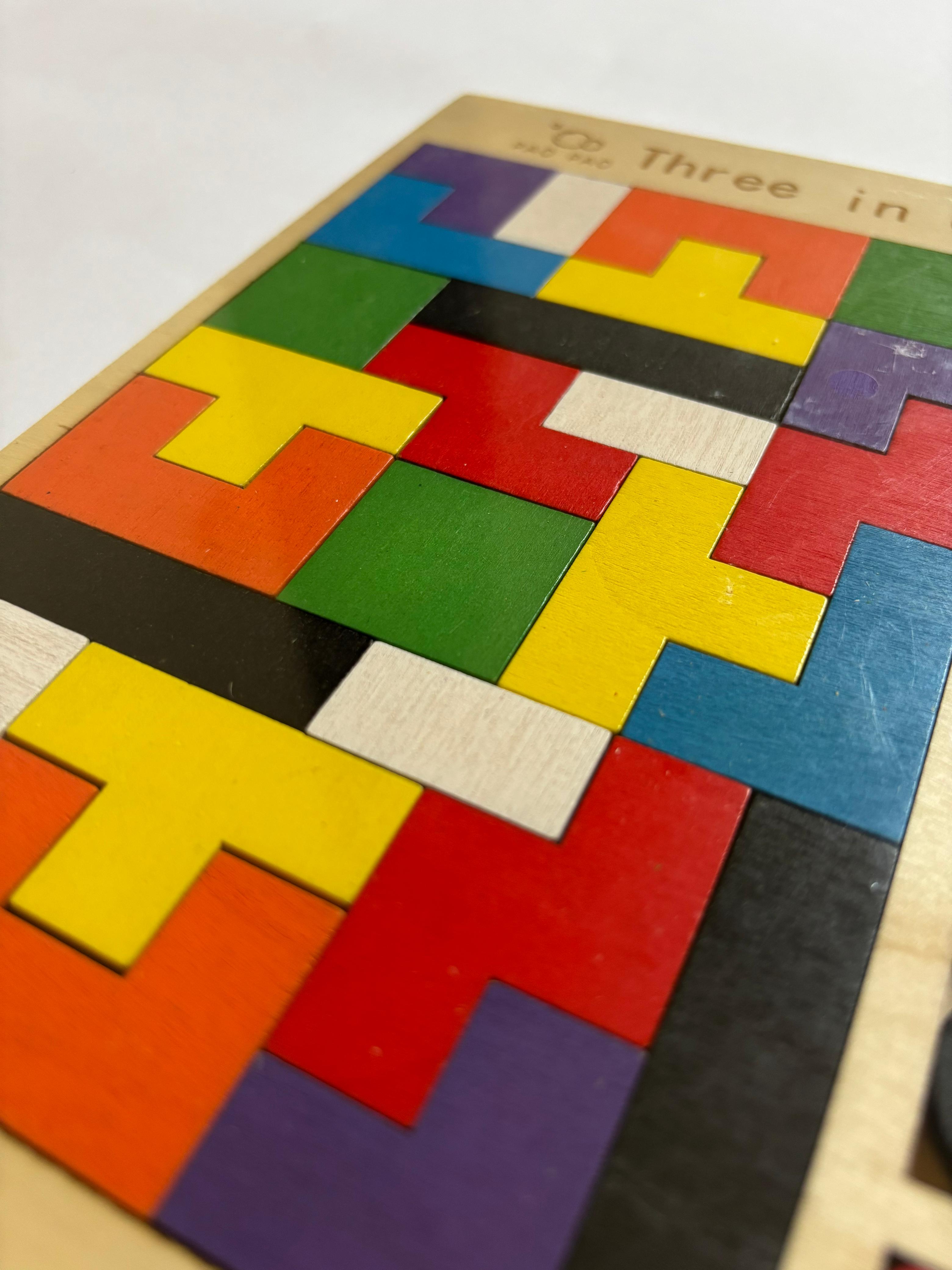 Wooden Three in One Puzzle Toy